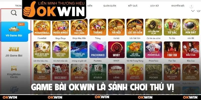 Game Bài Okwin Chinh Phục Cộng Đồng Bằng Chất Lượng 1 Game bài Okwin là sảnh chơi thú vị