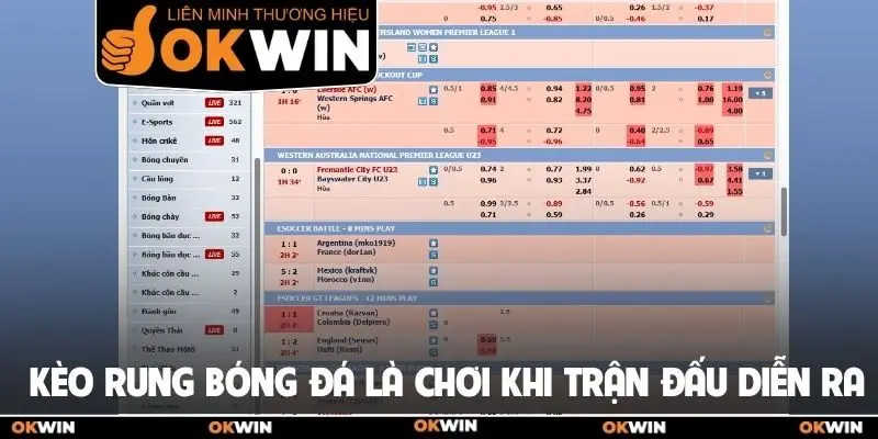 Kèo Rung Bóng Đá Là Gì? Hướng Dẫn Đọc Cược Rung Chuẩn 1 Kèo rung bóng đá là chơi khi trận đấu diễn ra
